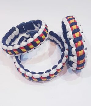 Pulsera paracord blanca