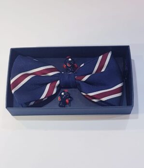 Pajarita marino franjas burdeos british y gemelos