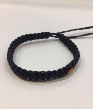 Pulsera hilo encerado marino plana mini bandera