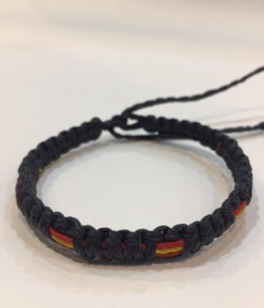 Pulsera hilo encerado marino y multibandera