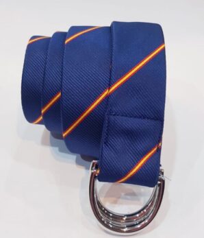 Cinturón seda bandera diagonal