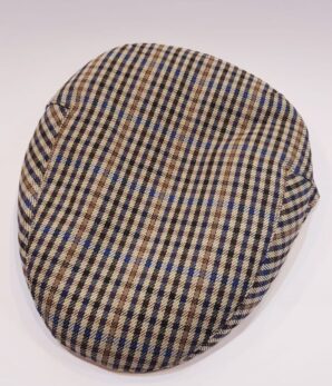 Gorra clásica en pata de gallo tonos marrones camel