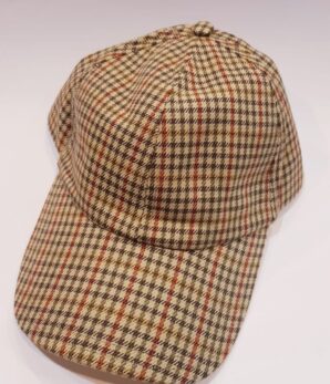 Gorra unisex bisera en pata de gallo tontos marrones camel